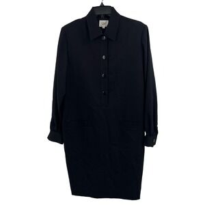 Studio‎ Collection Vintage Black Shirt Dress Size 8